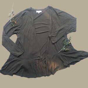 All At Once Cardigan with Ruffles in Olive Green | Fall Essential Layering Piece